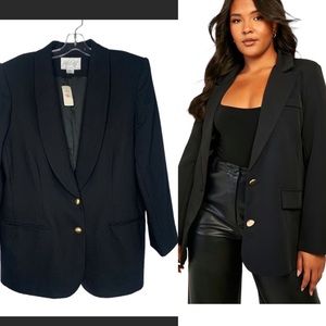 Lord&Taylor wool Blazer with gold tone buttons NWT 16 W